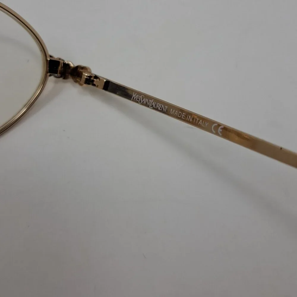 Yves Saint Laurent Women's Glasses Gold Metal Havana Frames 4084 Y119 52-19-130